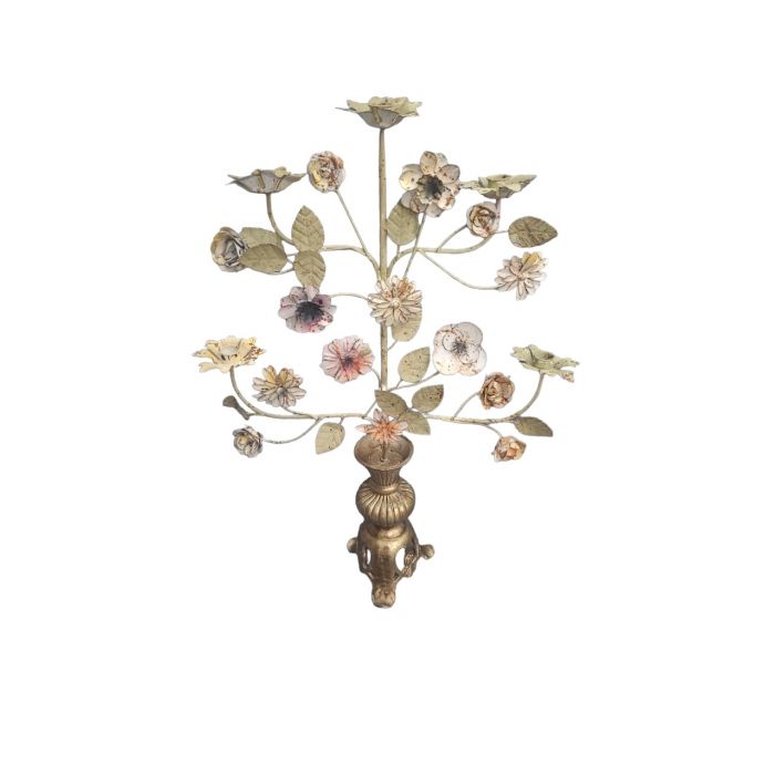 Kandelaar metalen bloemen main product photo