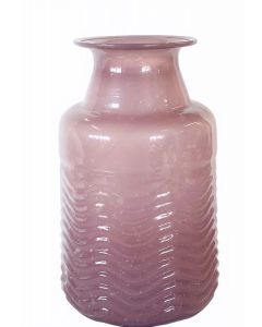 Opaline glass vase pink