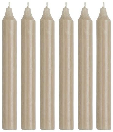 Rustic candles sand 6 each
