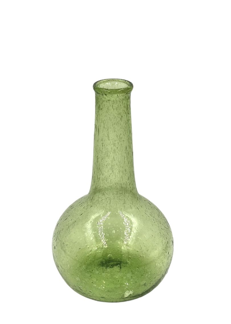 Vase grassgreen recycled glass