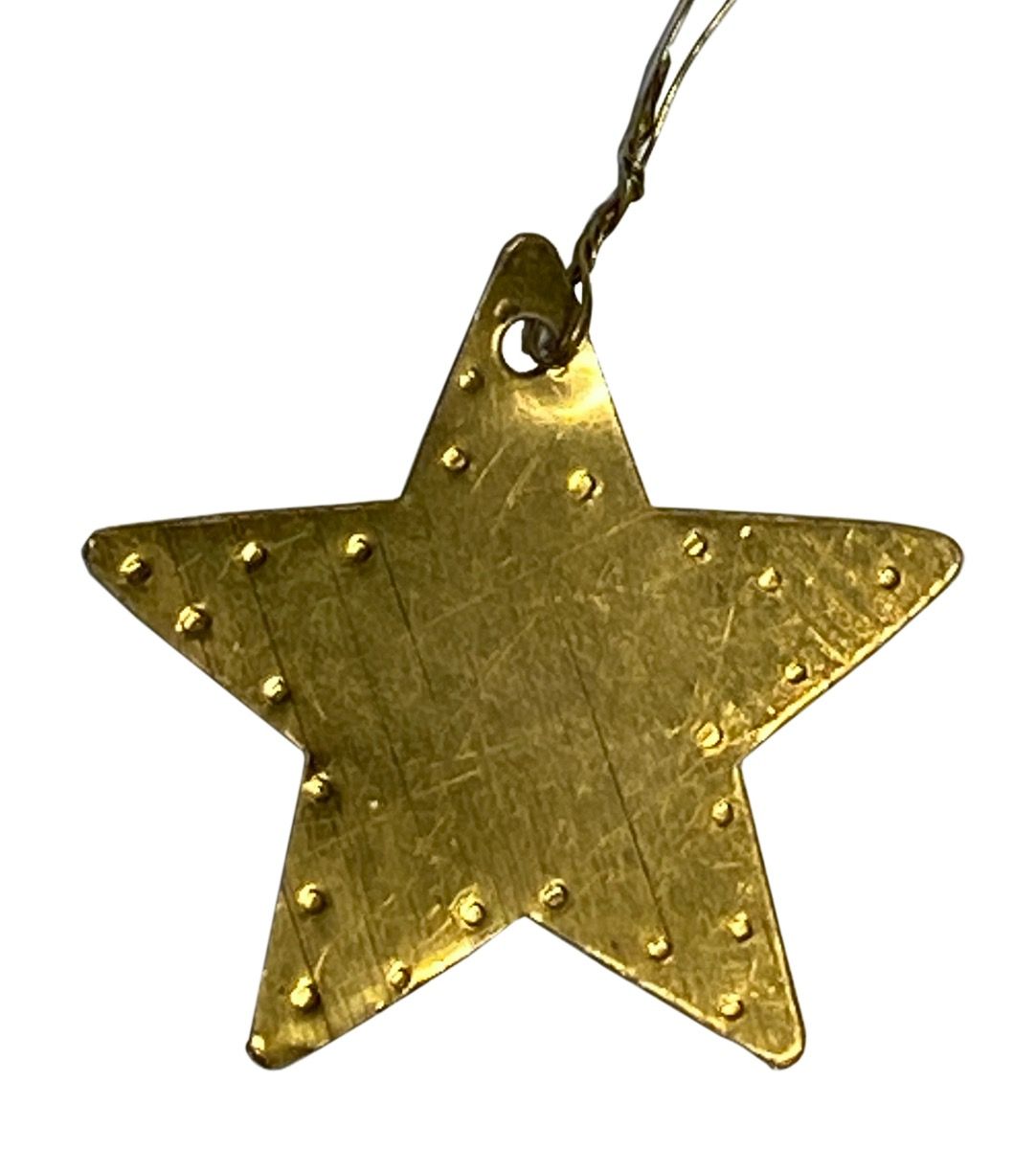 Star ornament gold