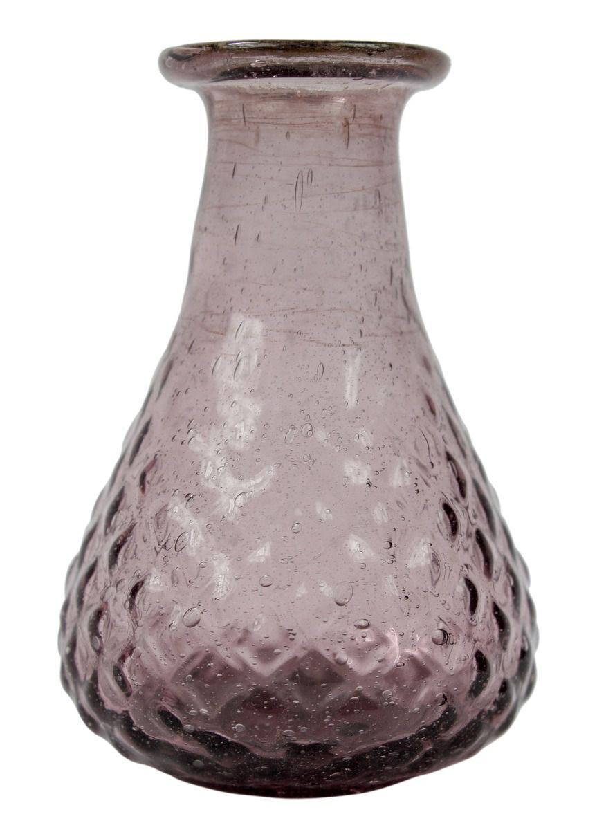 Vase lilac recycled glass