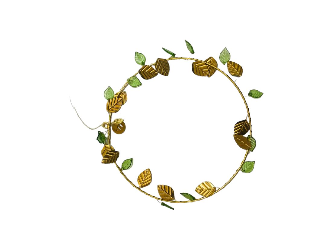 Golden leaves wreath TI0623