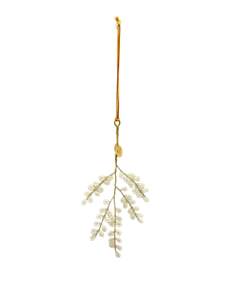 Branch white beads