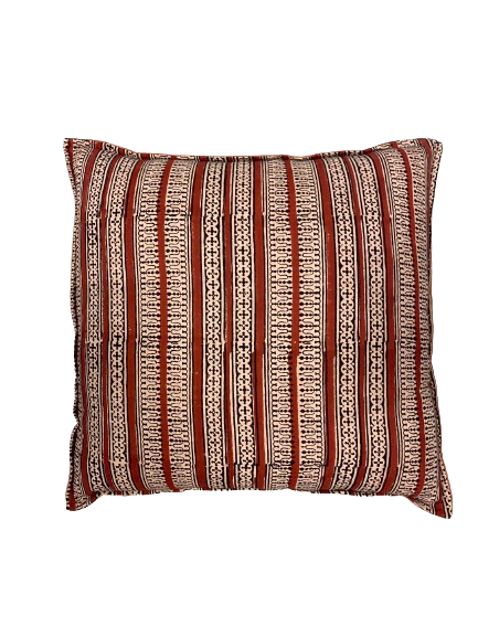 Blockprint cushion stripe