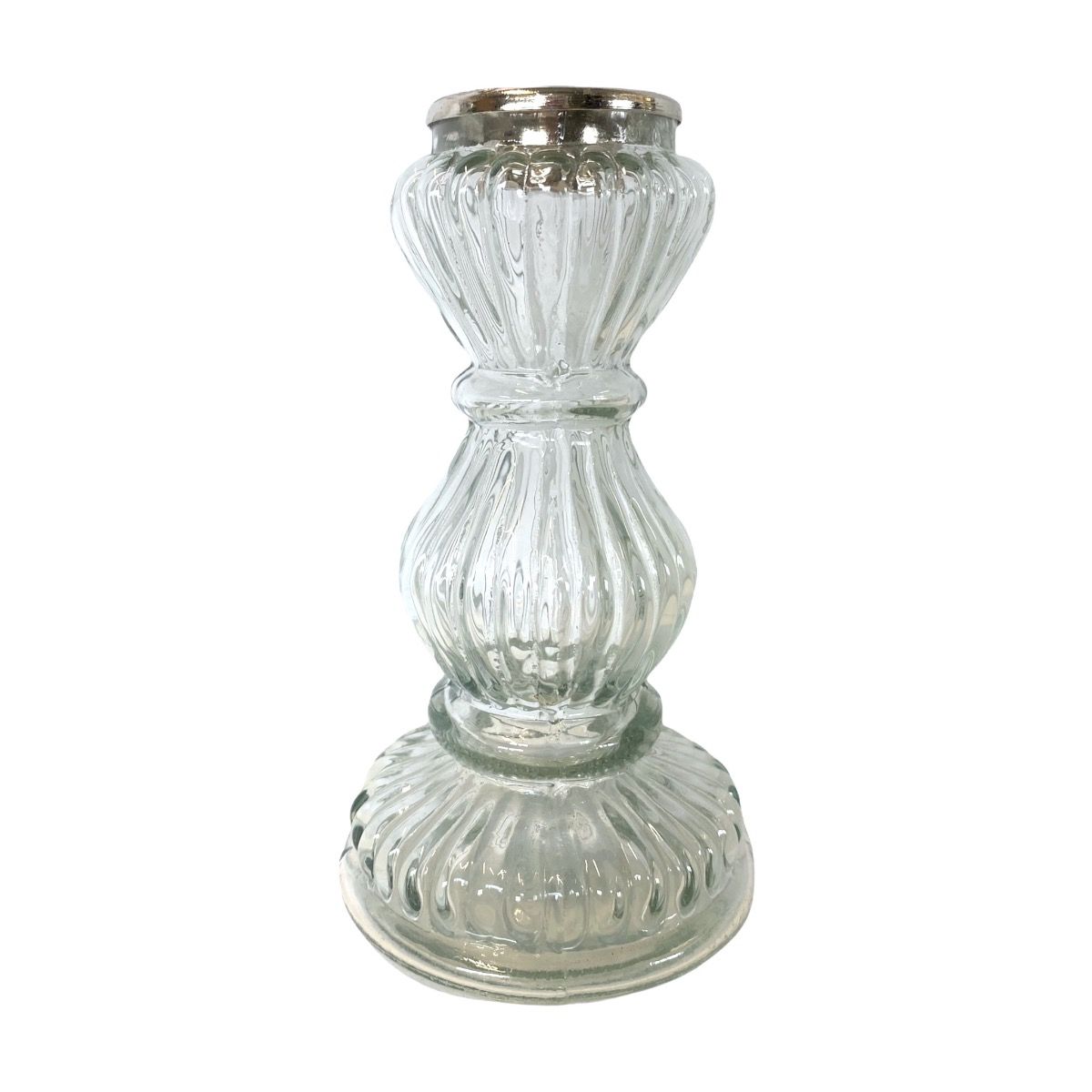 Candleholder transparent glass