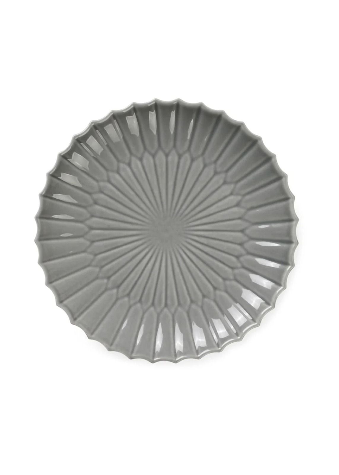 Breakfast plate Origami grey