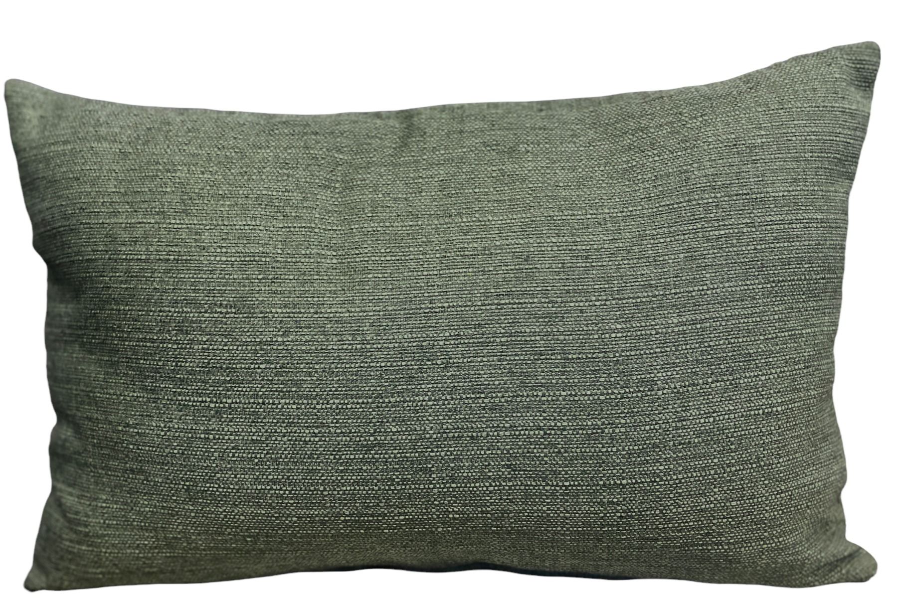 Cushion green linen