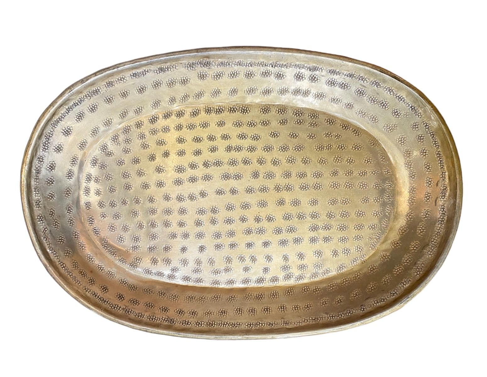 Oval serving tray