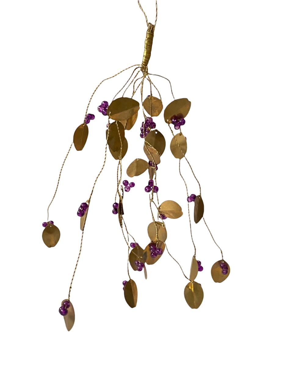 Mistletoe purple beads