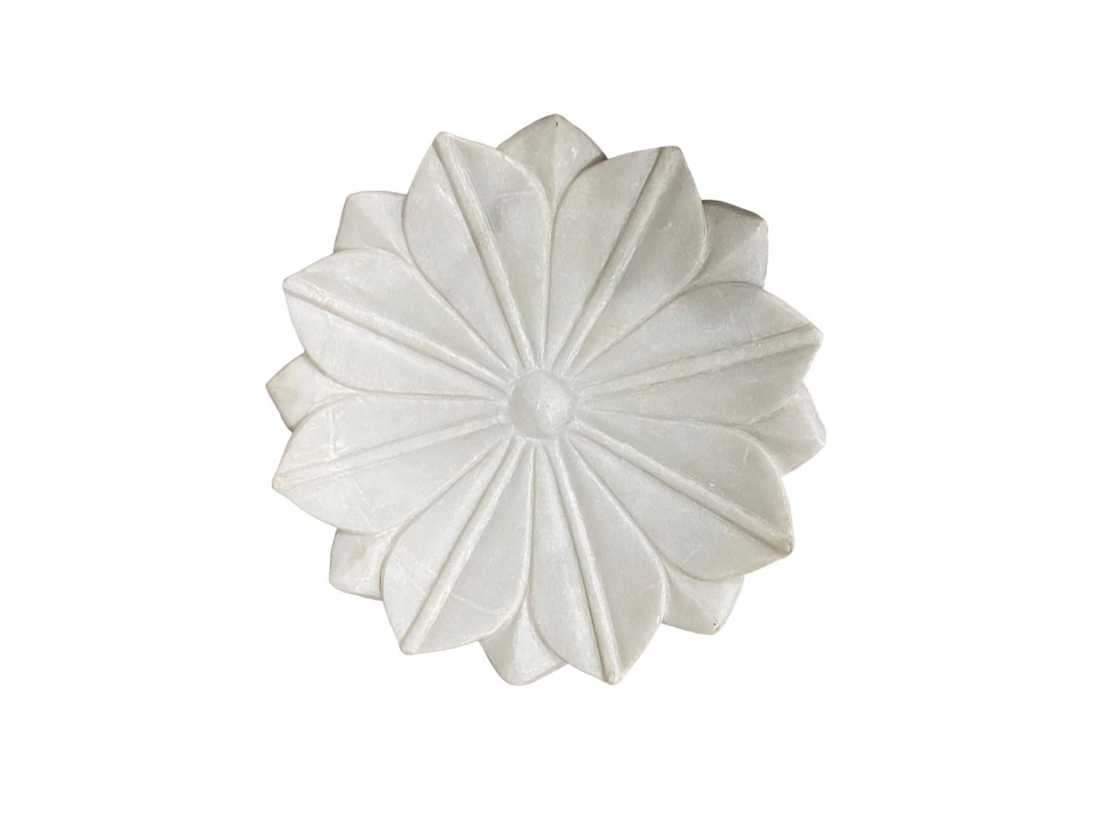 White marble bowl Lotus