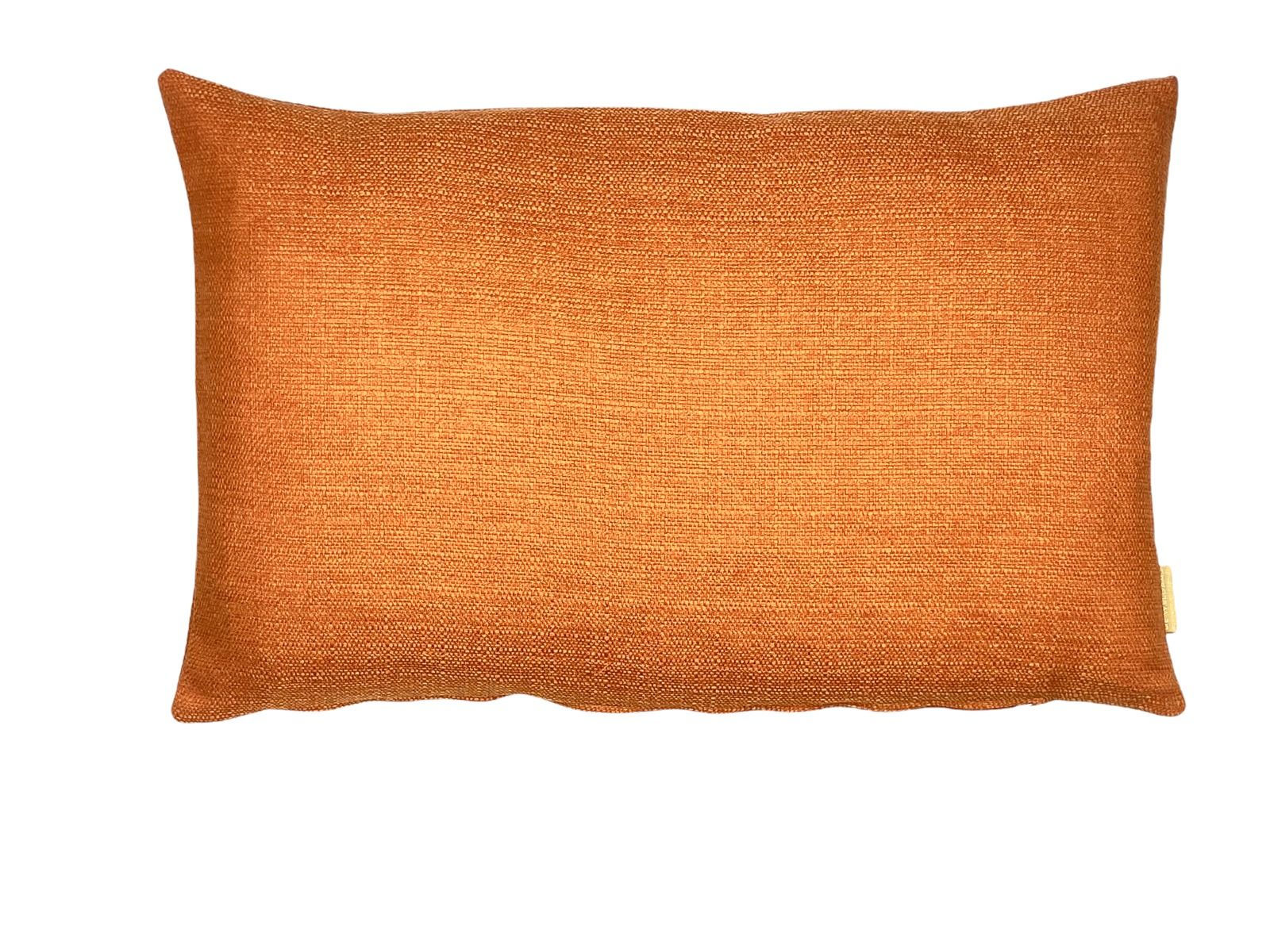 Cushion orange linen