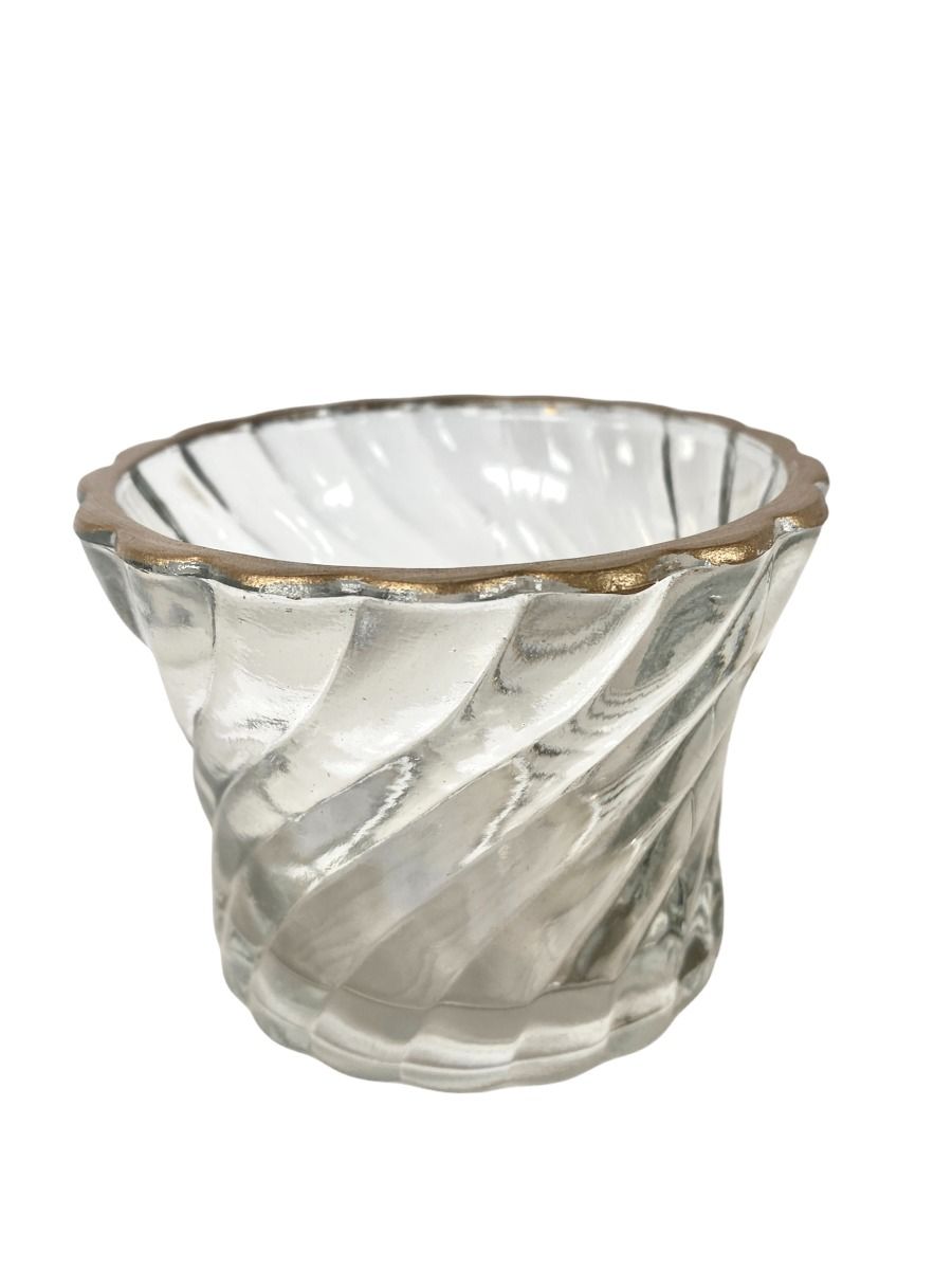 Waxinelichthouder gedraaid glas