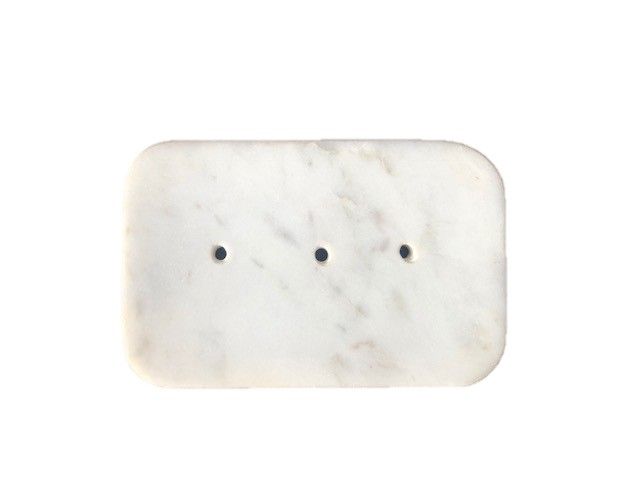 Soap dish marble white