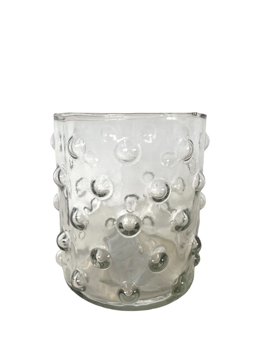 Glass with dots
