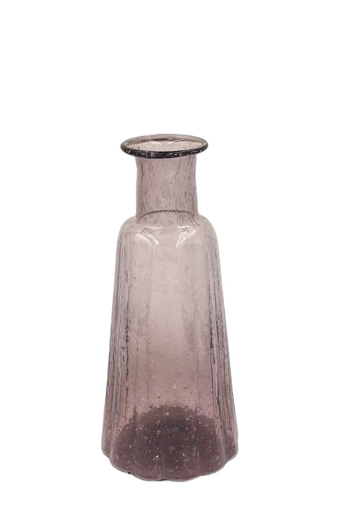 Vase lilac recycled glass
