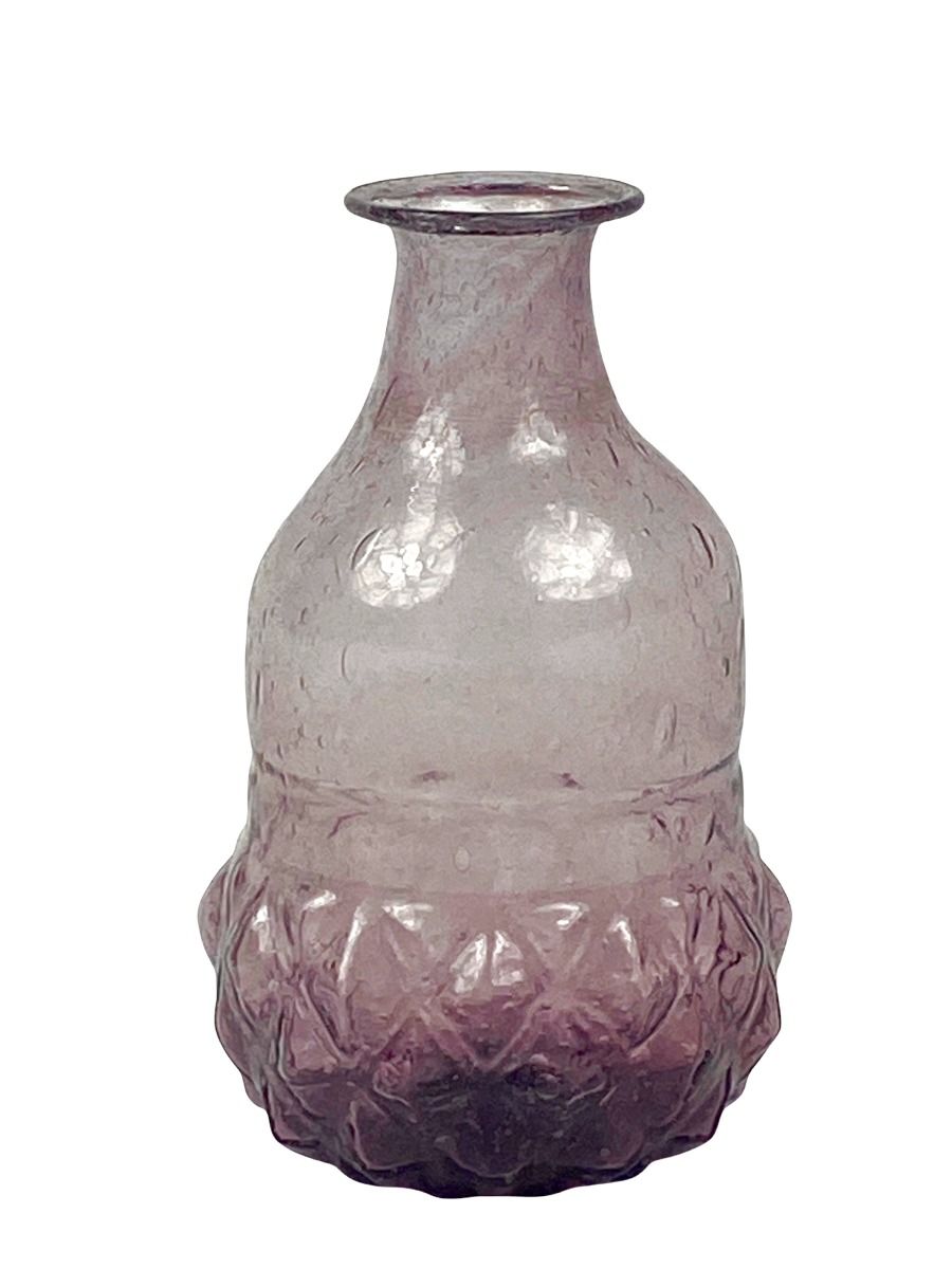 Vase lilac recycled glass