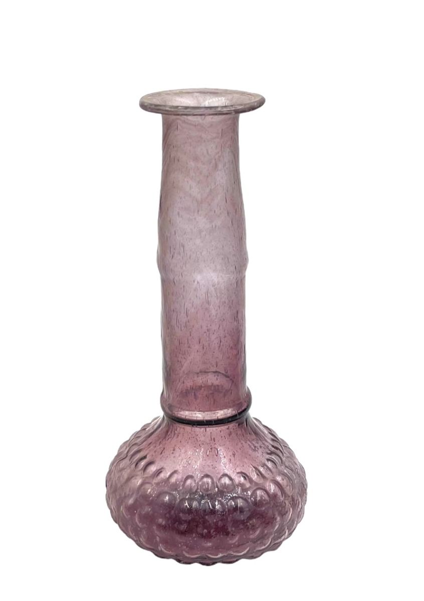 Vase lilac recycled glass