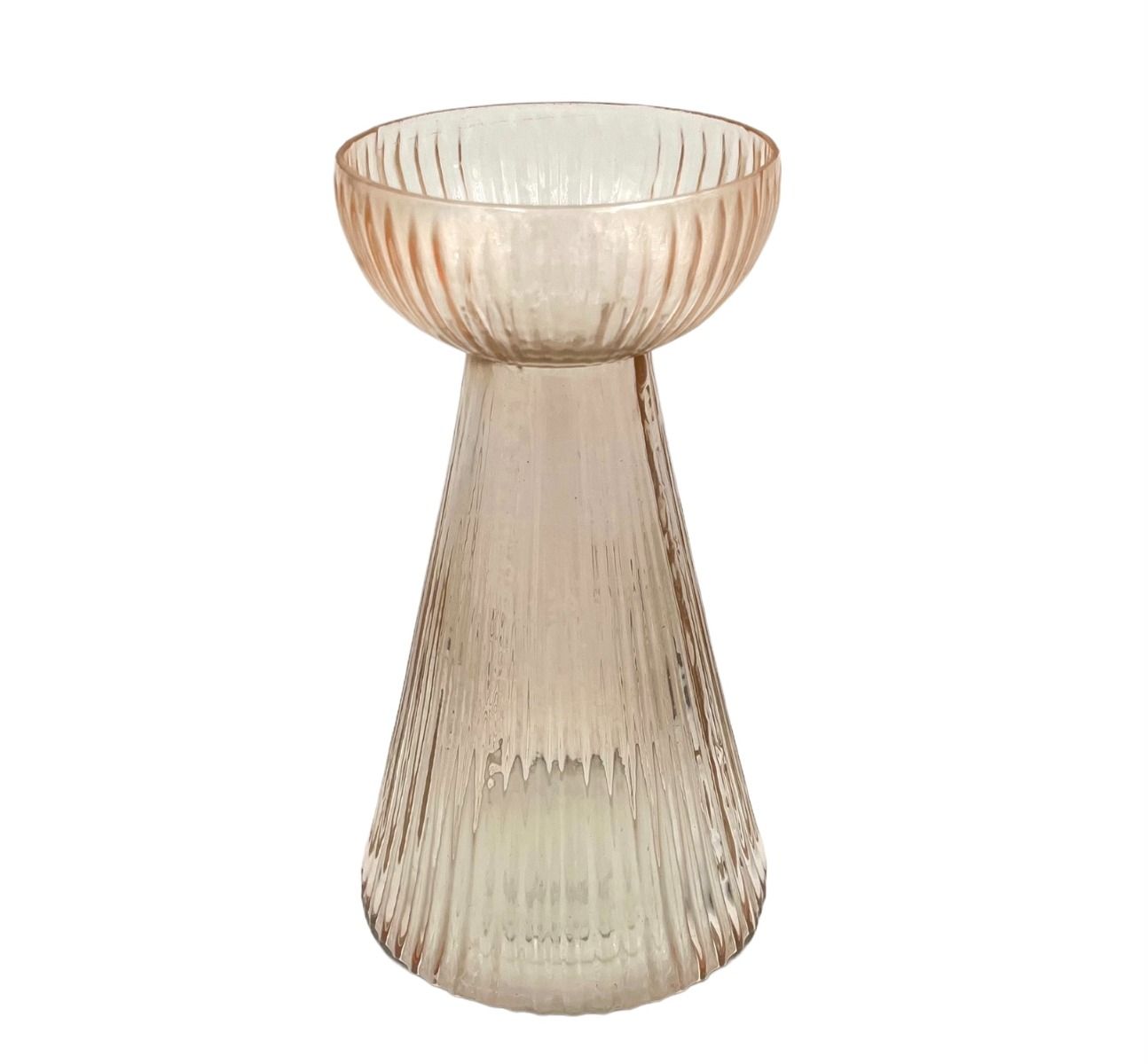 Hyacinth vase Salmon pink large