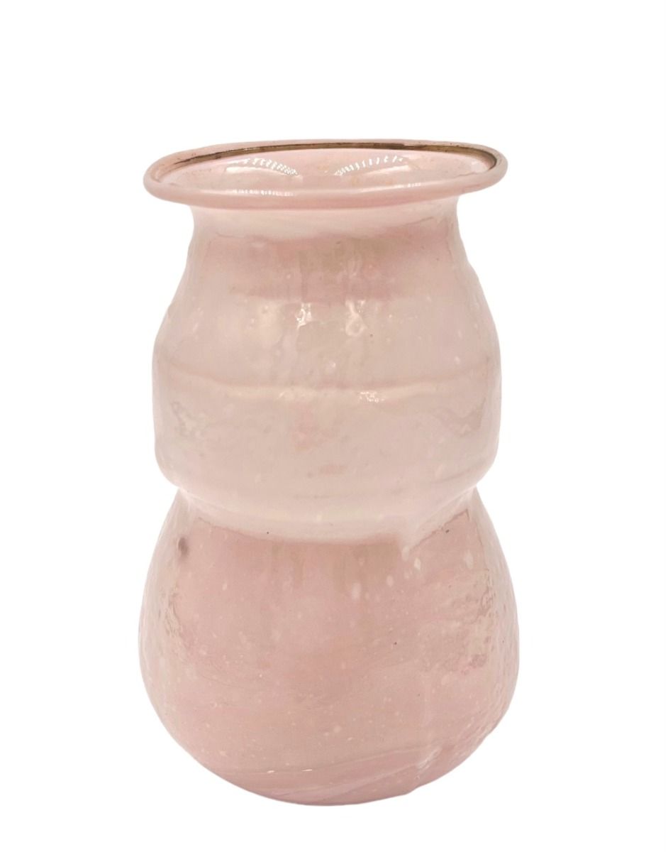 Vase opaline glass pink
