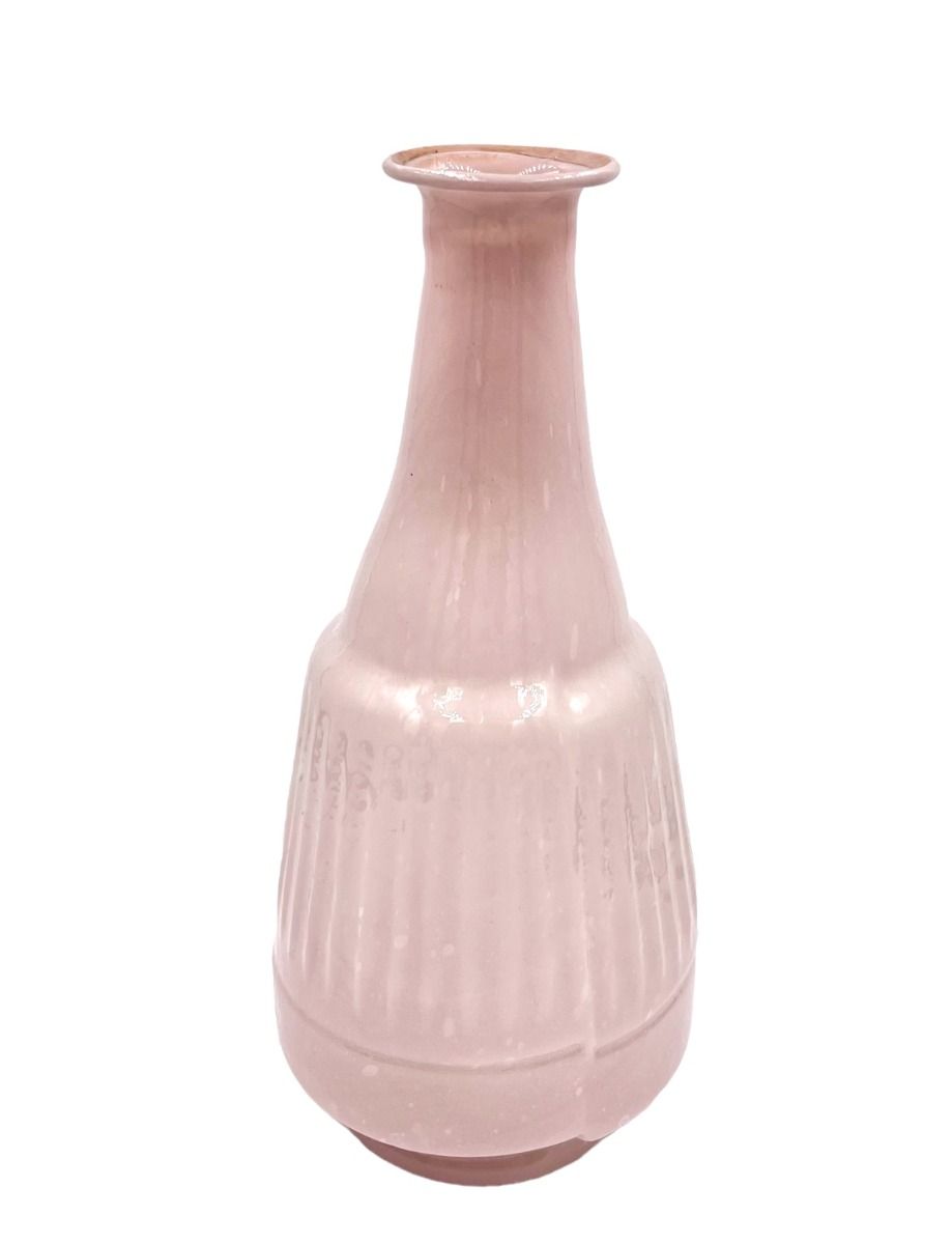 Vase opaline glass pink