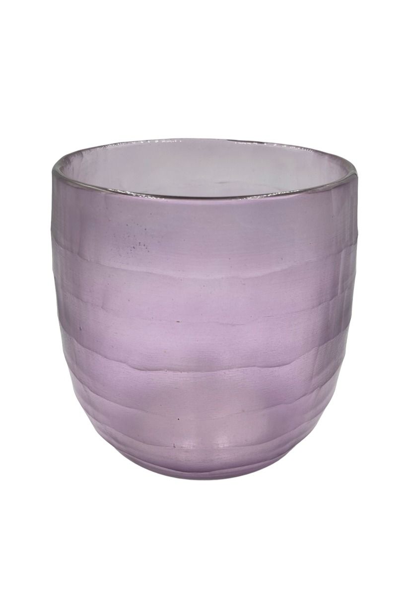 Glass vase purple