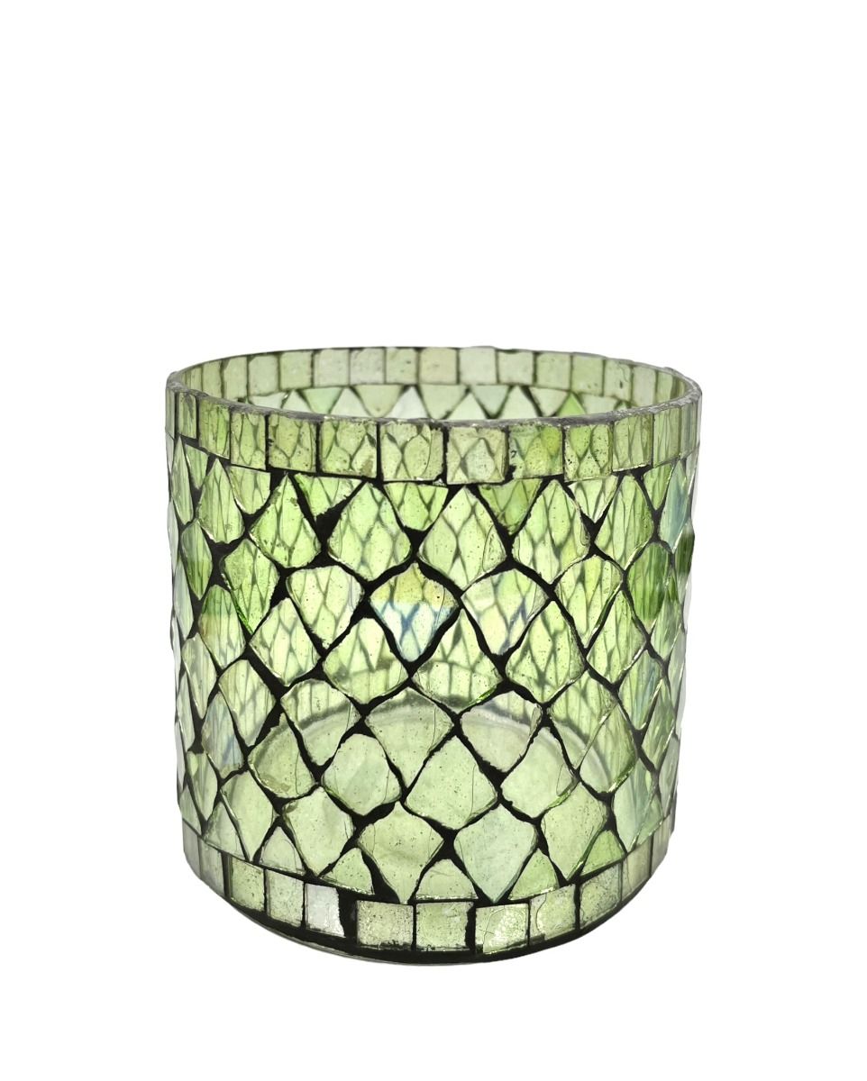 Tealight green mosaic