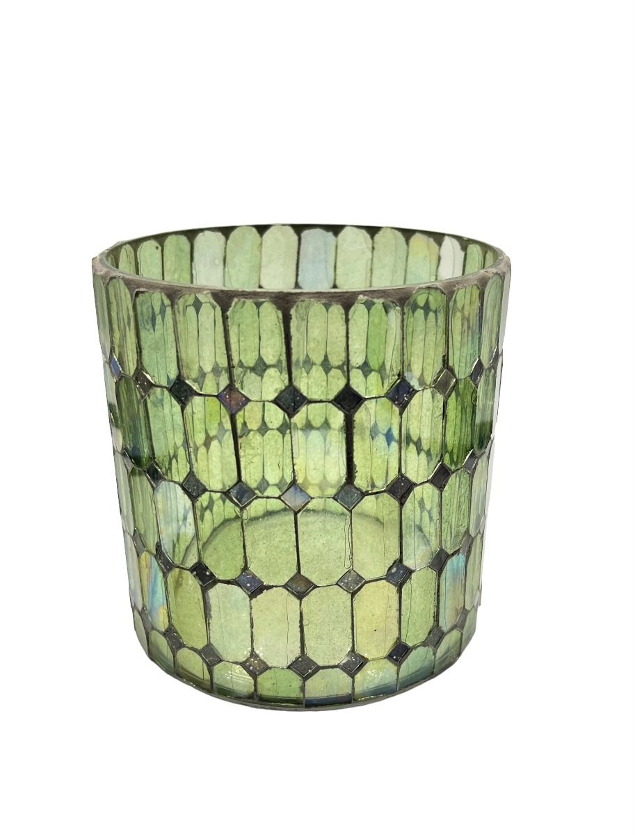 Tealight green mosaic