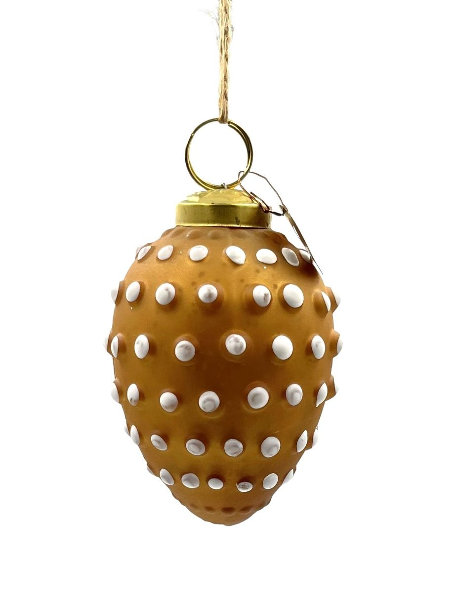 Christmas bauble matt gold