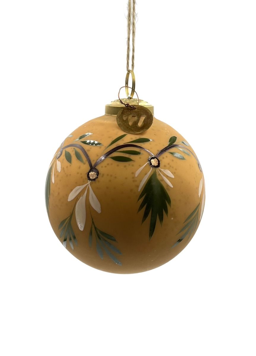 Christmas bauble matt gold