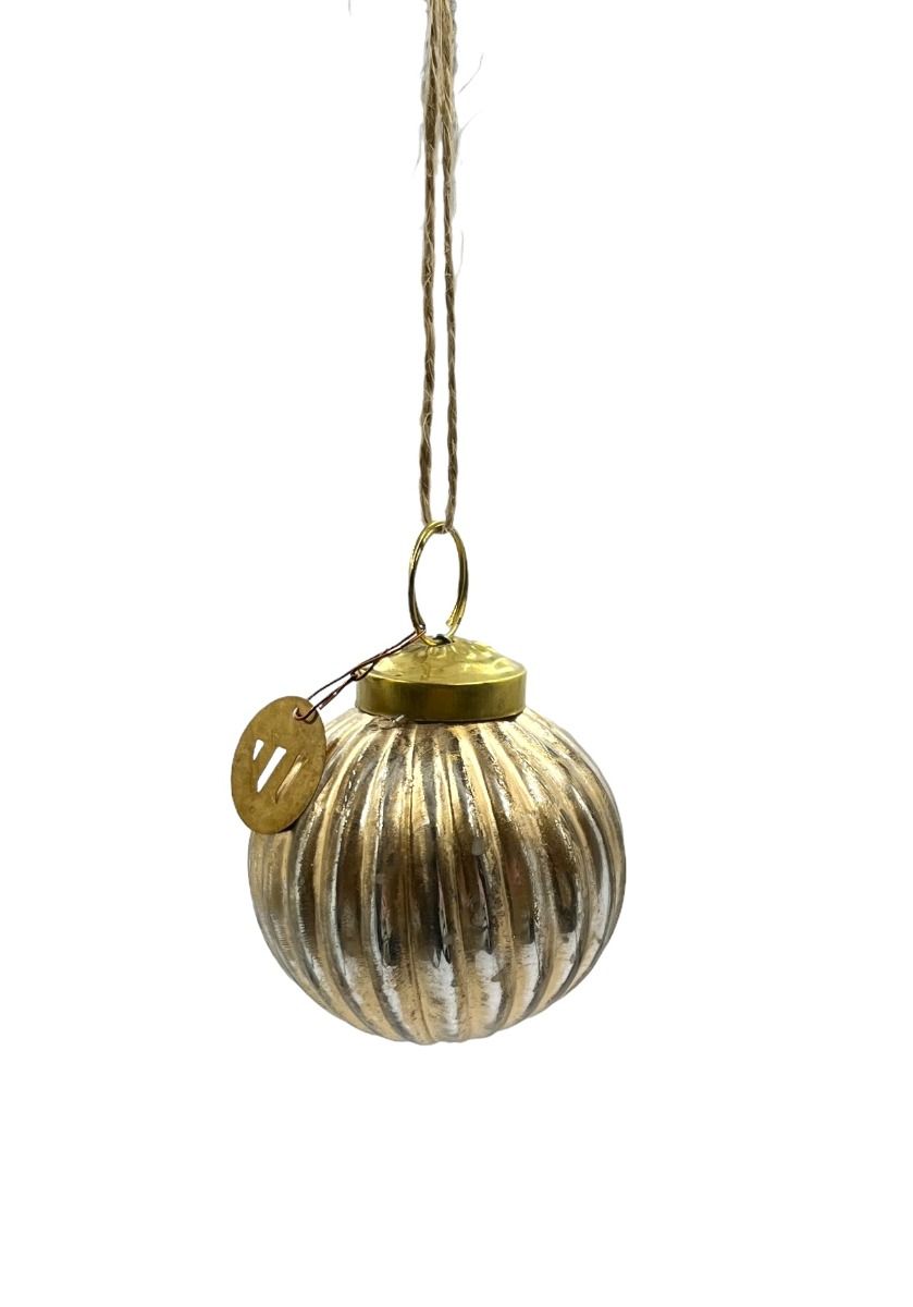 Christmas bauble ribbed