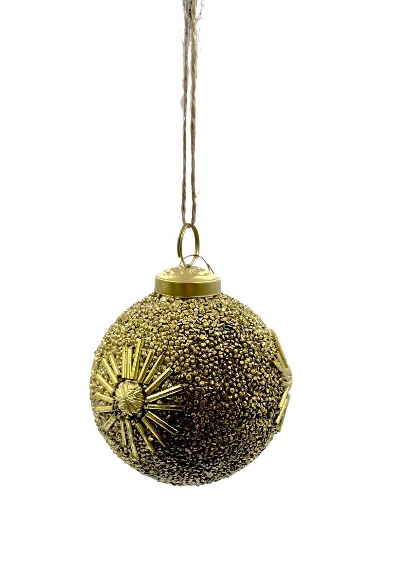 Christmas bauble flowers