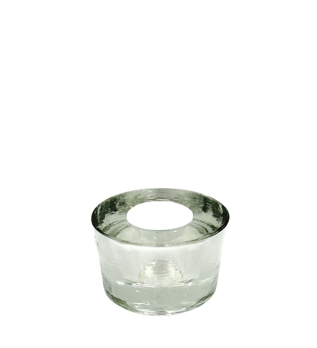 Candleholder transparent glass