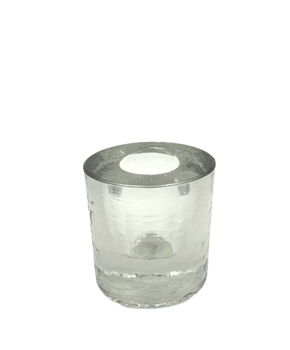 Candleholder transparent glass