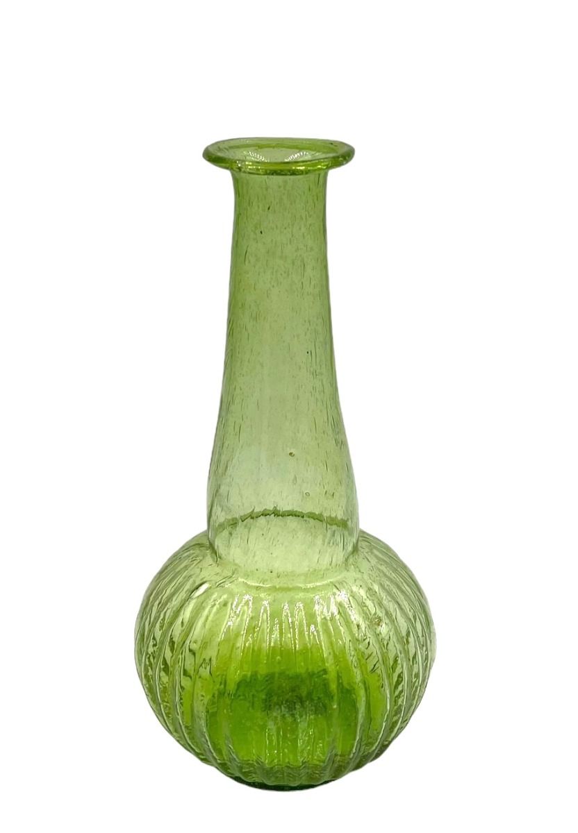 Green vase recycled glass