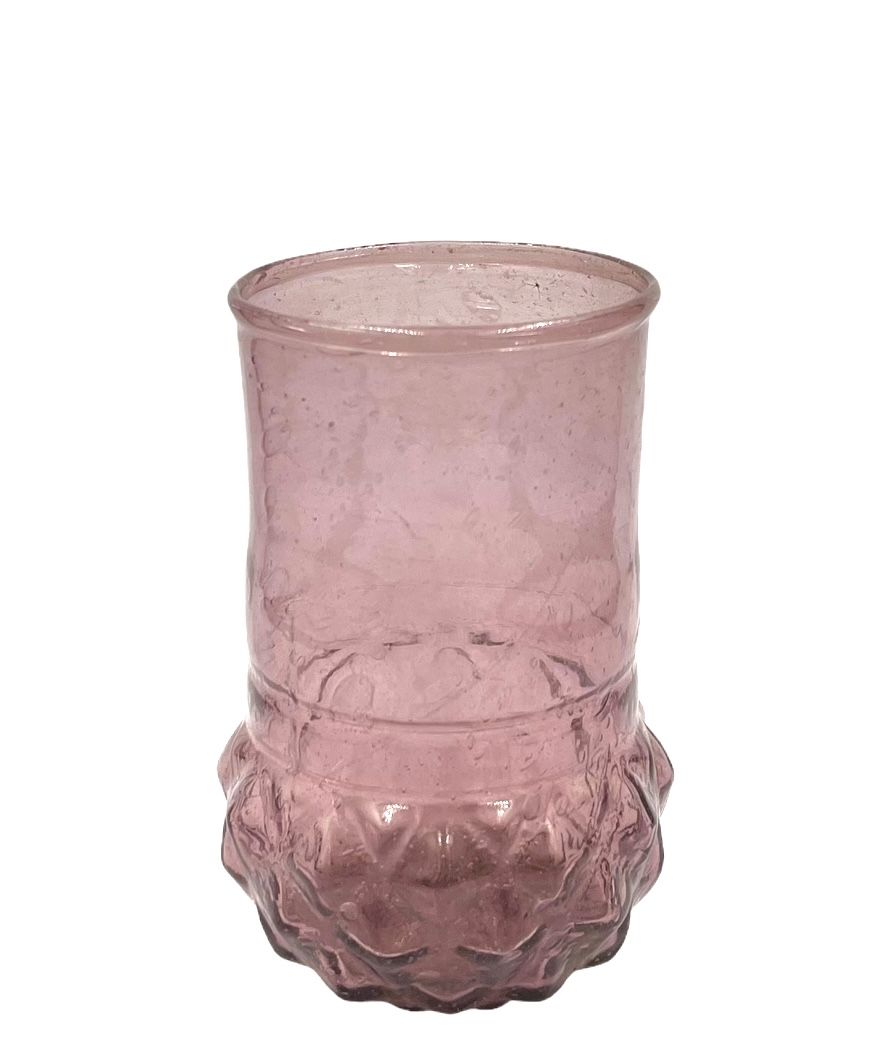 Vase recycled glass lilac WEL201