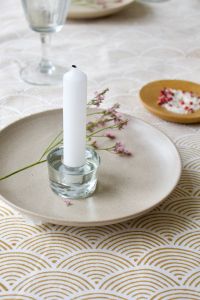 Kaarshouder transparant glas