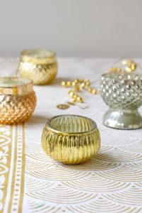 Waxinelichthouder gouden glans