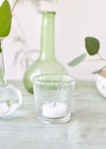 Waxinelichthouder met decoratie