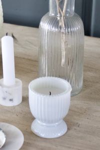Theelichthouder opaline glas