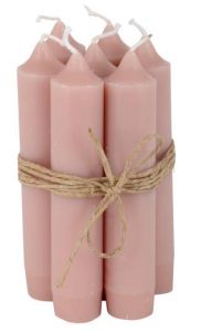 candles dusty pink