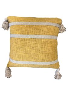 Cushion yellow frills
