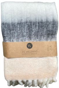 Plaid terra witte streep