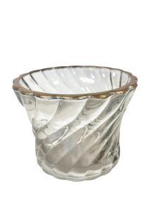 Waxinelichthouder gedraaid glas
