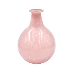 Glass vase opaline pink