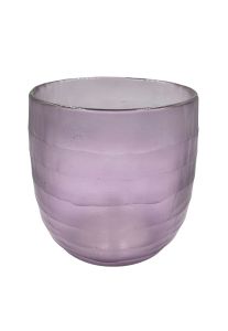Glass vase in lilac