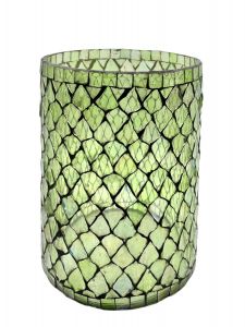 Tealightholder mosaic green