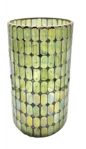 Vase green mosaic