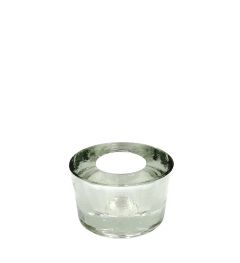 Kaarshouder transparant glas
