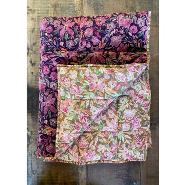 Velvet quilt purple